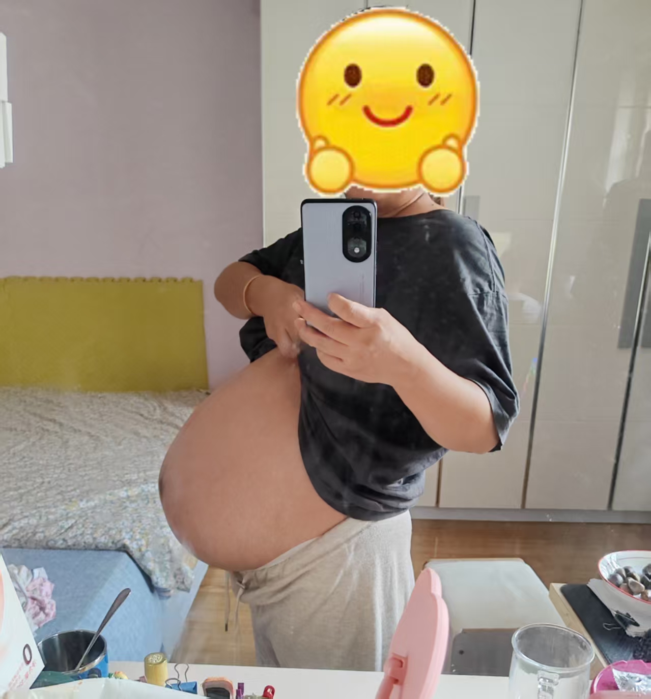 孕晚期肚子偏硬和宫缩的困扰